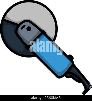 Icon Of Grinder. Editable Bold Outline With Color Fill Design. Vector Illustration. Stock Vector