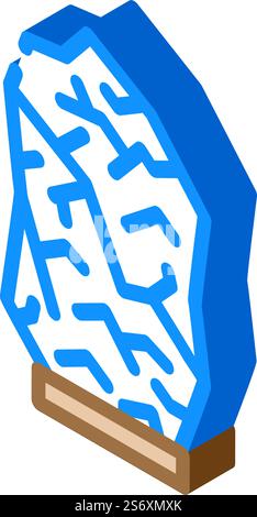 night lamp in stone form isometric icon vector. night lamp in stone form sign. isolated symbol illustration. night lamp in stone form isometric icon vector illustration Stock Vector