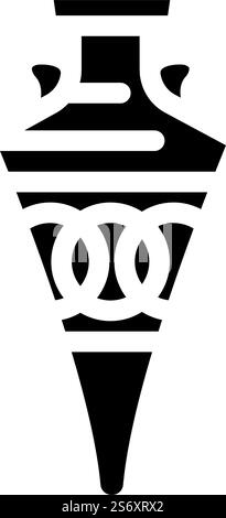aged amphora glyph icon vector illustration Stock Vector Image & Art ...