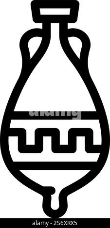 elegant amphora line icon vector illustration Stock Vector Image & Art ...