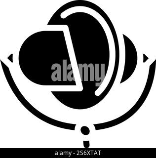 rotary kite glyph icon vector. rotary kite sign. isolated symbol illustration. rotary kite glyph icon vector illustration Stock Vector