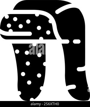 ushanka hat glyph icon vector. ushanka hat sign. isolated symbol illustration. ushanka hat glyph icon vector illustration Stock Vector