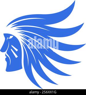 Apache logo vector illustration flat design template Stock Vector