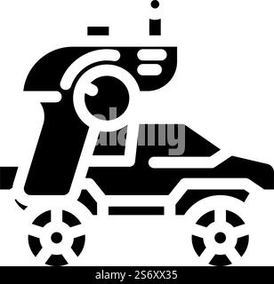 radio controlled car racing glyph icon vector illustration Stock Vector ...