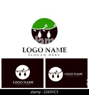 Cocoon logo template vector icon illustration design Stock Vector