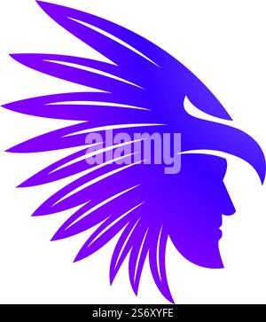 Apache logo vector illustration flat design template Stock Vector