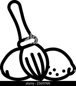 manual lemon squeezer line icon vector. manual lemon squeezer sign. isolated contour symbol black illustration. manual lemon squeezer line icon vector illustration Stock Vector