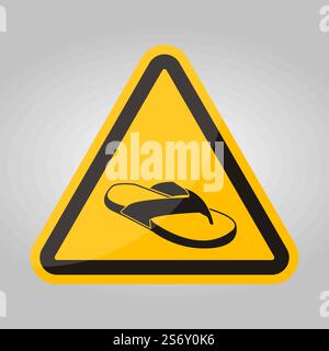 Do not No Open Toed Shoes Stock Vector