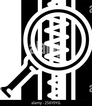quality control machine glyph icon vector illustration Stock Vector ...