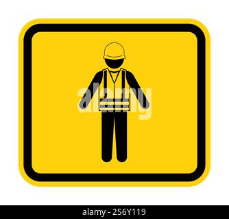 Symbol Wear Life Jacket Isolate On White Background Stock Vector