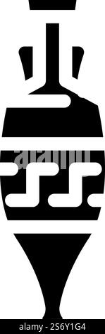 elegant amphora glyph icon vector illustration Stock Vector Image & Art ...