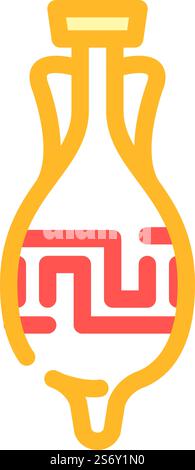 greek amphora icon color illustration Stock Vector Image & Art - Alamy