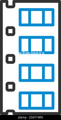 Diode Smd Component Tape Icon. Editable Bold Outline With Color Fill Design. Vector Illustration. Stock Vector