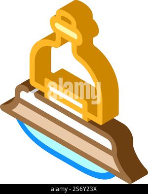 lighting lamp isometric icon vector. lighting lamp sign. isolated symbol illustration. lighting lamp isometric icon vector illustration Stock Vector