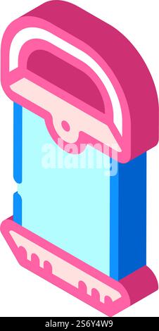 light lamp isometric icon vector. light lamp sign. isolated symbol illustration. light lamp isometric icon vector illustration Stock Vector