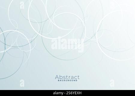 abstract white background with thin circles Stock Vector