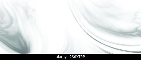 fluid marble texture white background Stock Vector