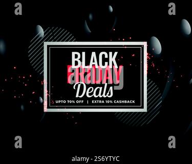 modern black friday deals balloon background Stock Vector