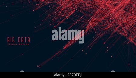 big data visualization concept background Stock Vector