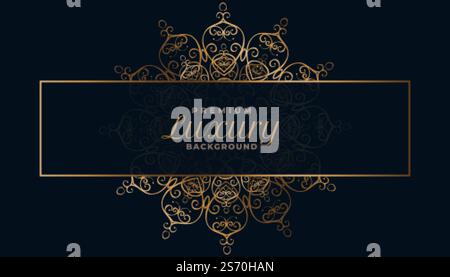 luxury islamic arabis style mandala pattern background Stock Vector