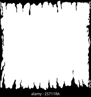 Happy halloween theme frame element. Vector illustration. Stock Vector