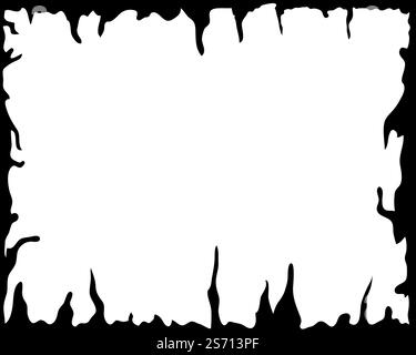 Happy halloween theme frame element. Vector illustration. Stock Vector