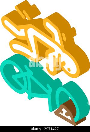 fall bike man accident icon doodle illustration Stock Vector Image ...