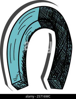 Magnet sticker with shadow on education theme. Back to school. Vector illustration. Stock Vector