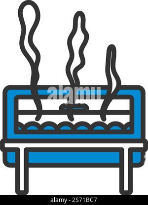 Chafing Dish Icon. Editable Bold Outline With Color Fill Design. Vector Illustration. Stock Vector