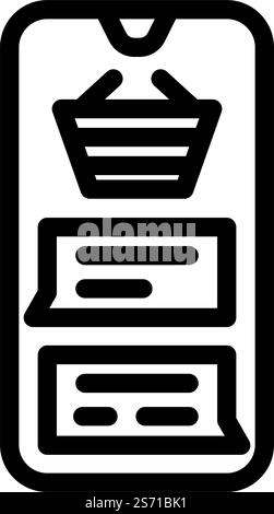 sales chat support line icon vector illustration Stock Vector Image ...