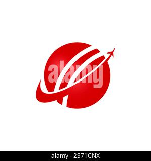 Cricket travel vector logo design. Stock Vector