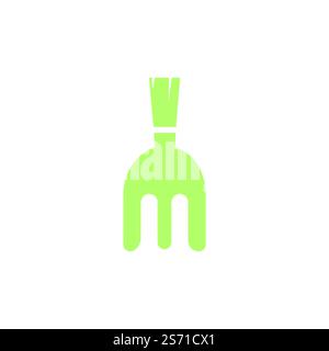 Spartan Fork vector logo template design. Stock Vector