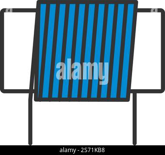 Inductor Coil Icon. Editable Bold Outline With Color Fill Design. Vector Illustration. Stock Vector