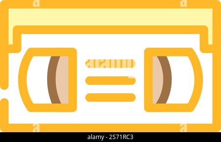 cassette video retro gadget color icon vector illustration Stock Vector ...