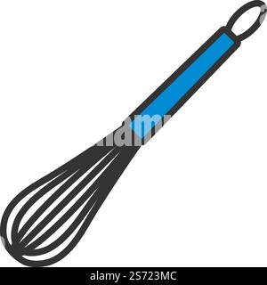 Kitchen Corolla Icon. Editable Bold Outline With Color Fill Design. Vector Illustration. Stock Vector