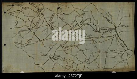 [Map of the vicinity of Chancellorsville, Va.] 1863 Stock Photo