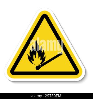 No Fire, No Matches or Open Flame Sign Stock Vector