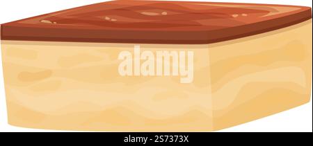 Cheesecake icon cartoon vector. Dish menu. Restaurant dinner Stock ...