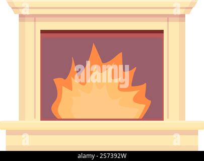 Pizzeria furnace icon cartoon vector. Kitchen interior. House bakery. Pizzeria furnace icon cartoon vector. Kitchen interior Stock Vector