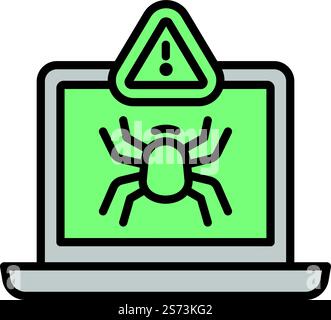 Bug unlock icon outline vector. Virus security. Hacker data. Bug unlock icon outline vector. Virus security Stock Vector
