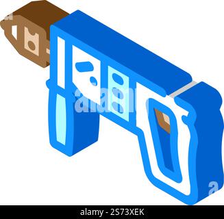 drill equipment isometric icon vector. drill equipment sign. isolated symbol illustration. drill equipment isometric icon vector illustration Stock Vector