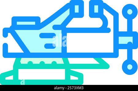 swivel base bench vice color icon vector illustration Stock Vector ...