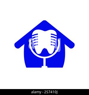 Dental podcast vector logo design template. Stock Vector