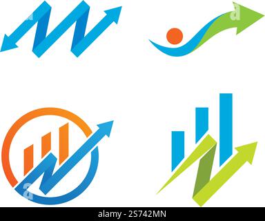 Business Finance logo template vector Stock Vector