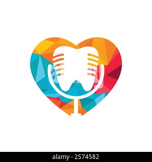 Dental podcast vector logo design template. Stock Vector