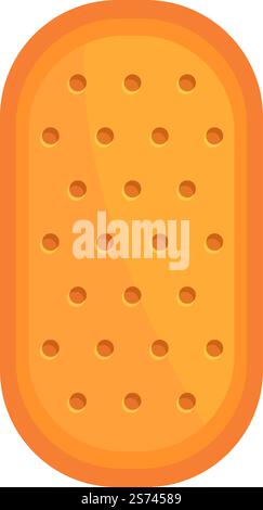 Cookie icon cartoon vector. Cracker food. Biscuit snack. Cookie icon cartoon vector. Cracker food Stock Vector
