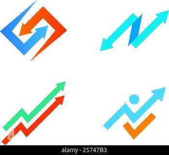 Business Finance logo template vector Stock Vector