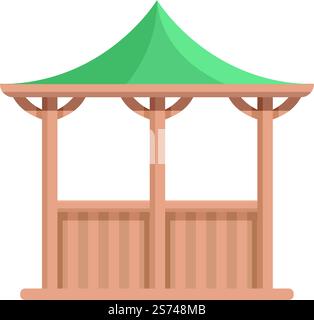 Patio pergola icon cartoon vector. Wedding house. Nature garden. Patio pergola icon cartoon vector. Wedding house Stock Vector