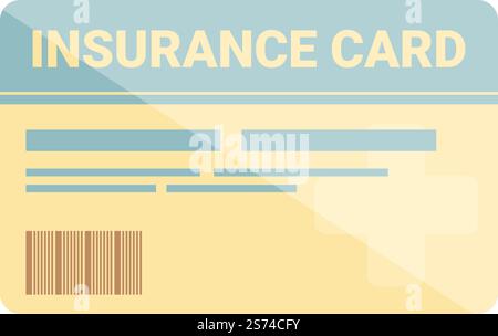 Insurance card design icon cartoon vector. Medical health. Report ...