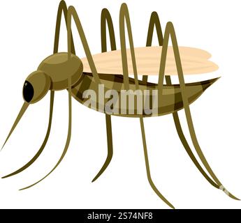 Mosquito icon cartoon vector. Insect protection. Bite control. Mosquito icon cartoon vector. Insect protection Stock Vector
